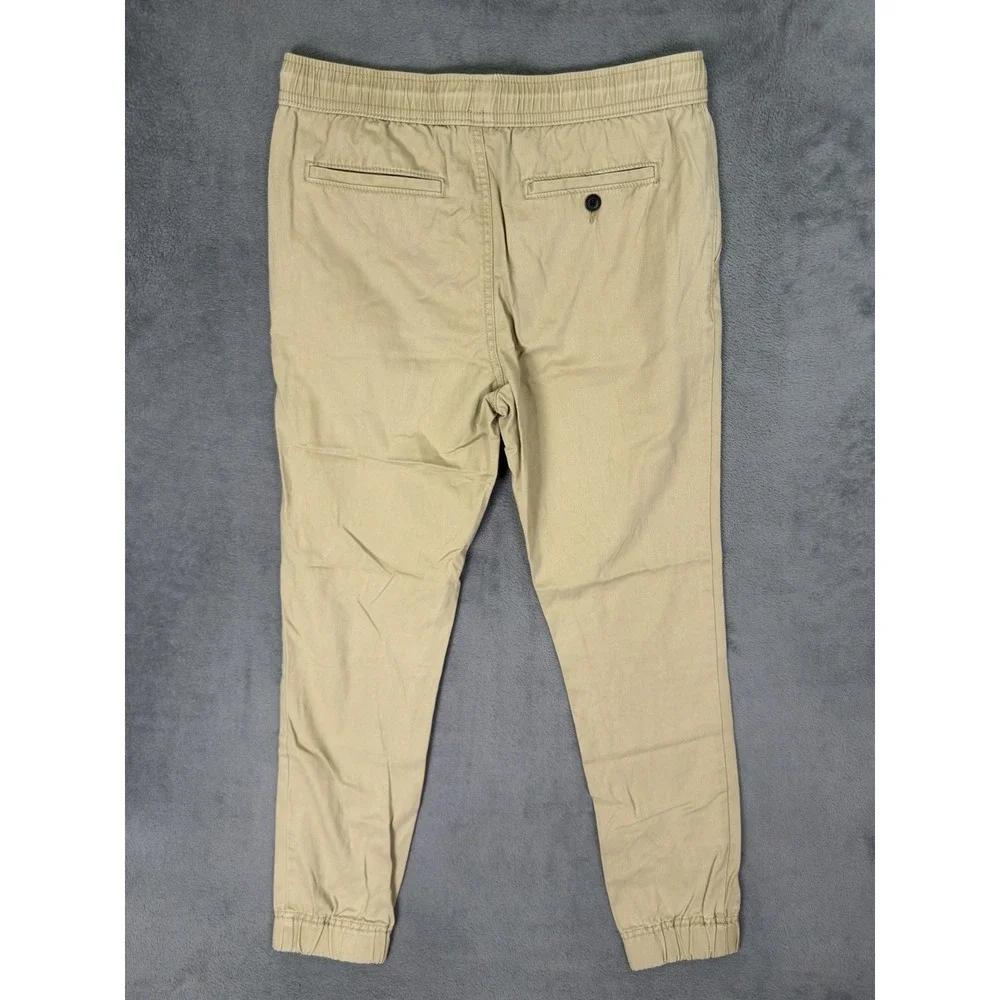 Aero‎ Joggers Mens XS Tan Khaki Pants Drawstring Pullon Elastic Waist Stretch
